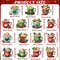 15 Pieces Christmas Diamond Painting Keychain Kit - DIY Hot Cocoa